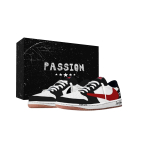 Travis Scott x Jordan Air Jordan 1 Juodi Balti Travis Scott X AJ1 žemi Senoviniai Krep&scaron;inio Batai Moteri&scaron;ki DZ4137-700(Komanda1897-) 42.5