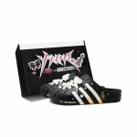 Adidas ADILETTE CLOGS Uždaros pir&scaron;tų &scaron;lepetės Unisex Juodos Baltos Oranžinės GZ5886(Team186-S-BOX) 37⅓