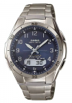 Bangų gaudytojas Saulės energija Maitinamas Titano Laikrodis Mėlynas [Casio] Radijo bangomis valdomas WVA-M640TD-2AJF Vyri&scaron;kas