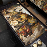 400x900mm Didelė &bdquo;Mysteries Lord&ldquo; žaidimų klaviatūra Žaidėjo aksesuarai Pelės kilimėlis Stalo padėkliukas PC kilimas Anime i&scaron;plėstas Stalo kilimėlis 50cmx100cm
