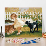 Menas Skaitmeninis aliejinis paveikslas Namų dekoravimas Drobė &bdquo;Pasidaryk pats&ldquo; Tapyba pagal skaičius skaičius Aliejinė tapyba 40x50cm no frame