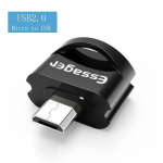 &bdquo;Essager&ldquo; OTG USB į C tipo adapterį &bdquo;Micro USB Type-C&ldquo; keitiklis &bdquo;Macbook&ldquo; &bdquo;Samsung Xiaomi&ldquo; USB-C OTG jungtis &bdquo;Macbook&ldquo; Micro to USB juoda