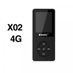 RUIZU MP3 grotuvas su 1,8 colio ekranu 4 GB integruota atmintis Mp3 muzikos grotuvas su FM radiju El. knygų įra&scaron;ymo įrenginys Laikrodis MP3 grotuvas juoda