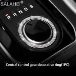 Naujo automobilio vairo centrinis valdymo pavaros perjungimo oro i&scaron;leidimo angos specialus deimantinis dekoravimo lipdukas, skirtas Land Rover Range Rover 5 black