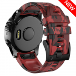 Keičiama 22 mm 26 mm Quickfit kamufliažinė silikoninė apyrankė skirta Garmin Epix Gen 2 Fenix ​​7X 7 6X 6 Pro 5 5X Plus apyrankių dirželiai QuickFit 22mm Width