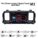 Android skirtas Citroen Jumpy 3 Space Tourer 2016-2021 su mygtuku rankenėle automobilio radijo GPS navigacijos grotuvas 1+16GB