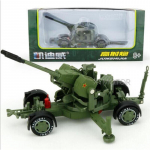 1/35 Atitraukite atgal Automobilio slegianti patranka Flak Dvigubas Skiedinys Raketos Paleidimas Karinio lydinio modelis Vaikų žaislas Automobilis Lietas metalinis Automobilių Žaislai