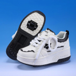 TUINANLE Riedučiai Batai Vaiki&scaron;ki sportbačiai su ratukais Vaiki&scaron;ki Riedučiai Lauko Sportiniai Batai Mergaitėms Berniukams Dovanos vaikams 38 juoda