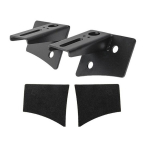 Priekinio stiklo vyrio kampinio žibinto montavimo laikiklis bekelei LED važiavimo darbo prožektorių laikiklis gnybtas Jeep Wrangler JK 2007-2017 juoda