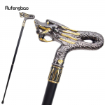 Auksinė juoda drakono mados lazda dekoratyvinė lazda Cospaly Vintage Party Madinga vaik&scaron;čiojimo lazda Crosier 94 cm