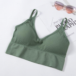 Moteri&scaron;ki apatiniai besiūliai &bdquo;Deep V Camisole&ldquo; apatiniai apatiniai drabužiai su vamzdeliu, nuimamas One Size