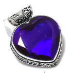 Amethyst Gemstone Handmade 925 Sterling Silver Jewelry Pendant 1.77 k6e38