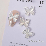 5 vnt. Dizaino Tu&scaron;čiaviduriai Drugelio Nagų Pakabukai Papuo&scaron;alai 14,5X13Mm Drugelio Nagų Lydinys Nagų 3D Reikmenys