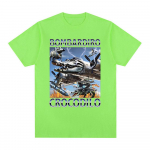 &bdquo;Bombardiro Crocodilo Crocodile Plane Bomber&ldquo; juokingi meme mar&scaron;kinėliai vyri&scaron;ki moteri&scaron;ki laisvalaikio medvilniniai mar&scaron;kinėliai trumpomis rankovėmis patogūs mar&scaron;kinėliai 4XL
