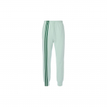 Adidas Originalūs Clover X Ivy Park bendradarbiavimo vienspalviai trijų juostelių laisvalaikio sportinės kelnės unisex apatinė dalis &scaron;viesiai žalios spalvos H25164 XXXS