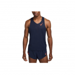 Nike Aeroswift Dri-FIT Adv Vienspalvis Universalus Kvėpuojantis Berankovis Vyri&scaron;ki Vir&scaron;utiniai Drabužiai Obsidianas Ry&scaron;kiai Raudonas FN4231-451 M