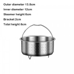 Nerūdijančio plieno garų krep&scaron;elis In Stant Pot priedai momentiniam puodui su silikonine rankena, slėginis puodas, ryžių garintuvas