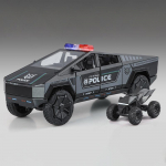 1:24 policijos Cybertruck visureigis lydinio metalo liejimo modelis automobilis lauko kolekcijos klasikinis madingas žaislas dekoracijos Valentino dienos vaikai juoda
