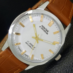 VINTAGE MONTINE ATNAUJINTAS Rankinio užvedimo &Scaron;VEICARI&Scaron;KAS VYRI&Scaron;KAS BALTO CIFERBLATO LAIKRODIS a441556-5