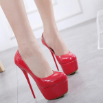 17 cm Nauji pavasariniai moteri&scaron;ki batai Sexy Extreme High Heels Vestuvių vakarėlis Dydis 35-42 Platforminiai kulnai Spalvą atitinkanti raudona moteri&scaron;ka 698 3