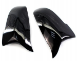 Carbon Fiber Look Black automobilio galinio vaizdo &scaron;oninio veidrodėlio dangteliai BMW 5 6 7 serijos F10 F11 F18 F07 F12 F13 F06 F01 F02 LCI