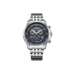 Citizen Eco-Drive Serija Trys Ciferblatai Amžinas Kalendorius Madingas Verslo Saulės Energijos Judėjimas Nerūdijančio Plieno Laikrodis 41mm Juodas Ciferblatas Vyri&scaron;ki laikrodžiai BL8150-86L Regular Watch Box,Black Dial
