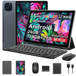 Android 16 Plan&scaron;etė T90WiFi Modelis Android FHD Didelis Plataus Kampo Widevine L1 Netflix Veido Atpažinimas CPU Idealiai Tinka Darbui Nauja 11 colių Versija TABWEE Plan&scaron;etė, 16, 19201200 pilka spalva