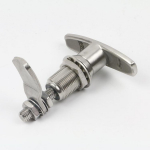 SUS304 T formos rankena Suspaudžiamas fiksatorius IP65 Atsparus vibracijai Panelės užraktas Geležinkelio durims &Scaron;VOK spintai Ma&scaron;inų korpusas Prieigos liukas (White,Stainless Steel) balta