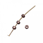 100 vnt tarpinės karoliukai karoliukai antikvariniai vario spalvos cinko lydinys 3x3 mm