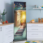 39 pasirinkimo stiliai Gėlės Peizažas &Scaron;aldytuvas Lipdukas Nulupamas Neper&scaron;lampamas Dviejų durų &scaron;aldiklio Spintelės Dekoras Meninė freska 60x180cm(not cut)