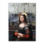 Vintažinis portretas Mona Liza Charakteris drobė Tapyba Plakatai ir spaudiniai Sienų paveikslas gyvenamojo kambario sienų dekoravimui Cuadros 21*30cm