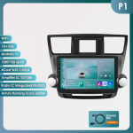 2 Din Android 12 automobilio radijas, skirtas Toyota Highlander Kluger 2 XU40 2007&ndash;2013 Navi GPS Multimedia 4G Pažangus ekrano vaizdo grotuvas Auto Stereo Carplay