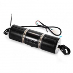 Vairas, motociklas, MP3 grotuvas, garsiakalbis Bluetooth muzikos FM radijas, atsparus vandeniui, reguliuojamas laikiklis motociklo garso stereo 12V juoda