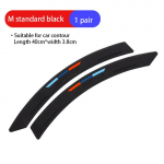 Anti-Collision Fender Flare Wheel Antakiai Lūpų Apsauga Guminis Automobilio Lipdukas Kra&scaron;tų Apsauga Guminė Buferio Apsauga juoda