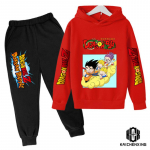 Anime Dragon Ball Z džemperių rinkinys berniukams Drabužiai Vaiki&scaron;ki megztiniai Anime drabužiai Goku Hoodie Mergaičių megztiniai vaikams 3-14m. 110