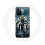 Coque pour Xiaomi Redmi Note 11s 5G Vikings S&eacute;rie Saison 6 Ragnar Lothbrok logo V Ep&eacute;e Gris Fond Brouillard