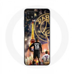 Coque pour Samsung Galaxy A22 5G PSG Neymar et Mbapp&eacute; Joyeux no&euml;l