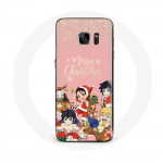 Coque pour Samsung Galaxy S6 Edge Demon slayer merry christmas affiche Anime Manga
