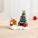 Kalėdinės eglutės dervos figūrėlė Maža miela Kalėdų statulėlė Stalvir&scaron;is Svetainė Langų ekspozicija Mini snowman