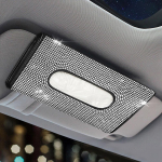 Bling Bling deimantinis automobilio skydelio audinio laikiklis pakabinamas odinis kristalas Kalnų kri&scaron;tolas popierinis rank&scaron;luosčių dėklas moterims automobilių priedai