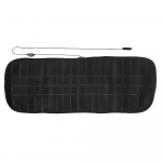 Automobilio antros eilės &scaron;ildoma galinės sėdynės užvalkalas pagalvėlė &scaron;ildytuvas 12V 24V universalus žieminis &scaron;ildymo apsaugos priedas juoda