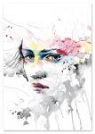 Plakat malarski portret kobiety 21x29,7 cm A4