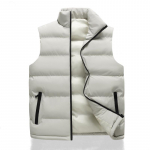Men's Winter Football Training Vest - Cold-Proof, Cotton, Stand-Up Collar, Thickened for Warmth 3XL chaki