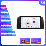 Hizpo For BMW X5 E39 E53 1999-2006 M5 Automobilio radijas Multimedijos vaizdo grotuvas Navigacija GPS Android 13 Stereo WIFI FM AM RDS OBD2 SWC Carplay Grotuvas GPS S4 8Core 4G 32G