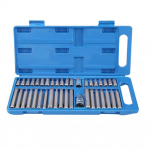 40 vnt./vnt. &Scaron;e&scaron;iakampis Žvaigždutės Torx Lizdų Antgalių Rinkinys Įrankių Rinkinys 1/2 colio 3/8 colio Pavara 40PCS(With Box)
