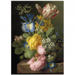 Natiurmortas, drobės žanras, paveikslas ant sienos, skandinavi&scaron;ki vintažiniai plakatai su gėlėmis ir ra&scaron;tais svetainei, namų dekoracija 20*40cm No Frame