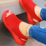 Moteri&scaron;ki vasariniai batai 2022 m. tinkliniai žuvų platformos sandalai Moteri&scaron;ki sandalai su plei&scaron;tiniu pir&scaron;tu Moteri&scaron;ki lengvi laisvalaikio batai 35