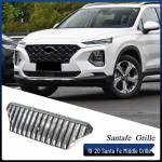 Priekinio buferio grotelės 2019-2020 m. Hyundai Santa Fe Glossy Black
