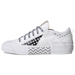 Adidas Originals Nizza Multi Foxing Patogūs Laisvalaikio Kvėpuojantys Žemi Sportbačiai Moteri&scaron;ki Sneakeriai Balti Juodi GW5821 36