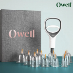 Owell Premium siurbtukų terapijos rinkinys &ndash; 12 puodelių su žarna ir rankiniu siurbliu, korėjieti&scaron;kas 12cups 1 SET